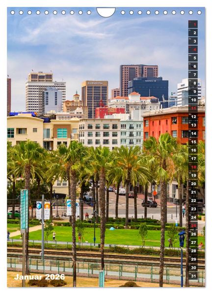 Produktbild: SAN DIEGO K&uuml;stenmetropole mit Flair (Wandkalender 2026 DIN A4 hoch), CALVENDO Monatskalender