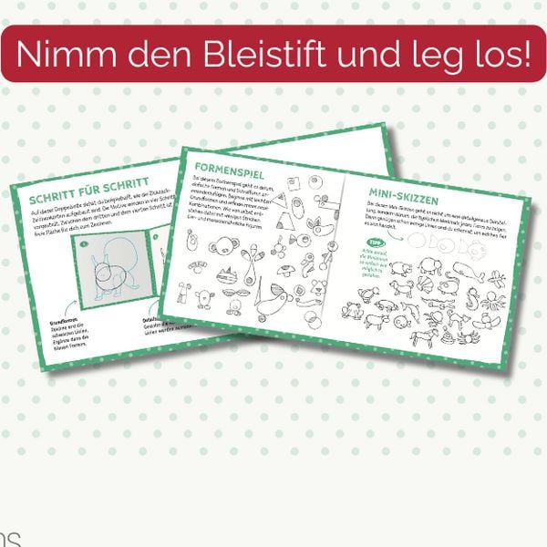 Produktbild: Die Kunst des Zeichnens f&uuml;r Kinder Zickzack-Zeichenkarten