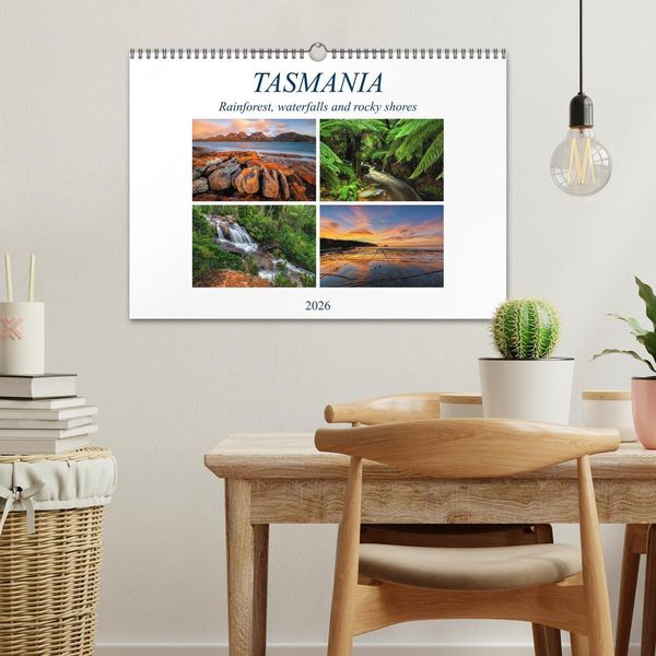 Produktbild: Tasmania Rainforest, waterfalls and rocky shores (Wall Calendar 2026 DIN A3 landscape), CALVENDO 12 Month Wall Calendar
