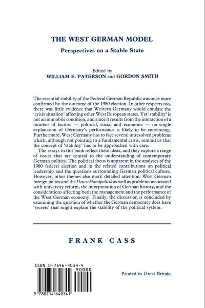 Produktbild: The West German Model