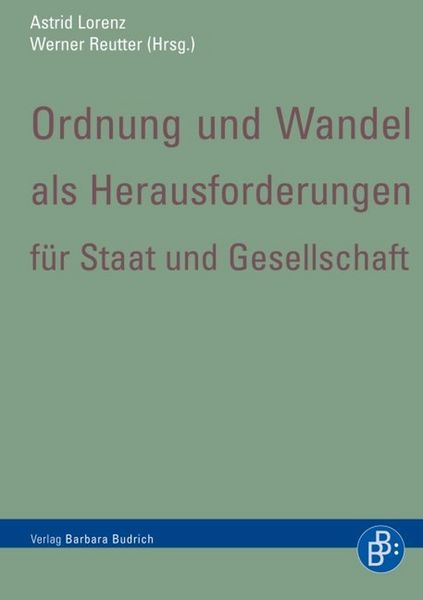 Produktbild: Ordnung und Wandel als Herausforderungen f&uuml;r Staat und Gesellschaft