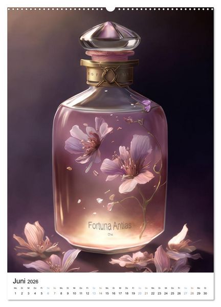 Produktbild: Parfum Eleganz im Glas (Wandkalender 2026 DIN A2 hoch), CALVENDO Monatskalender