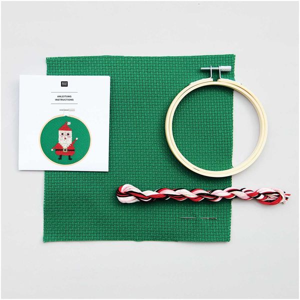 Produktbild: Stickpackung Gez&auml;hlter Kreuzstich, Bild Nikolaus, &Oslash; 10cm