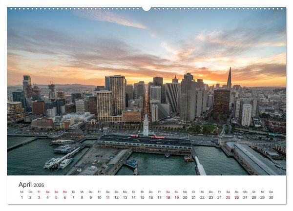 Produktbild: San Francisco - Die Heimat der Golden Gate Bridge. (hochwertiger Premium Wandkalender 2026 DIN A2 quer), Kunstdruck in Hochglanz