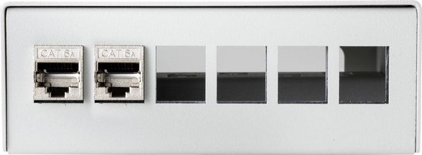 Produktbild: Renkforce 6 Port Konsolidierungspunkt-Box f&uuml;r Keystone-Module Unbest&uuml;ckt