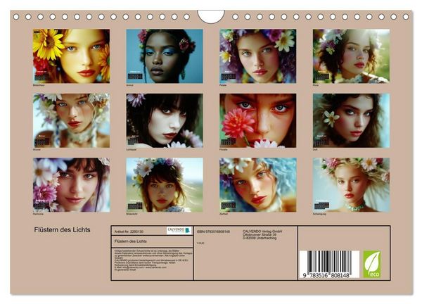 Produktbild: Fl&uuml;stern des Lichts (Wandkalender 2027 DIN A4 quer), CALVENDO Monatskalender