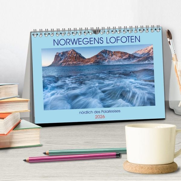 Produktbild: Norwegens Lofoten (Tischkalender 2026 DIN A5 quer), CALVENDO Monatskalender