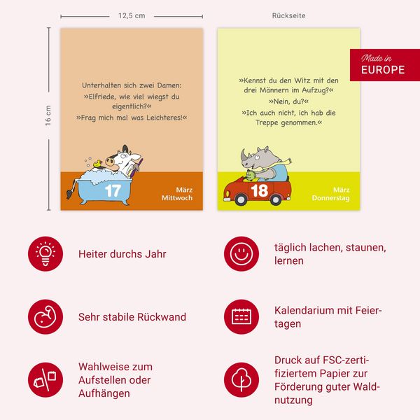 Produktbild: Witze f&uuml;r Kids Tagesabrei&szlig;kalender 2027