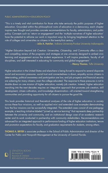 Produktbild: Higher Education beyond Job Creation