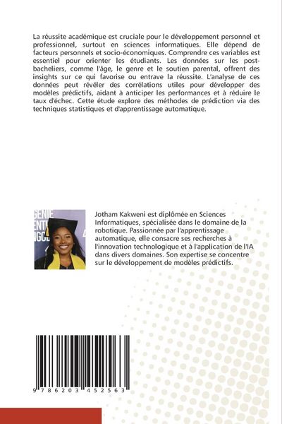 Produktbild: Pr&eacute;diction de la probabilit&eacute; de r&eacute;ussite en Sciences Informatiques