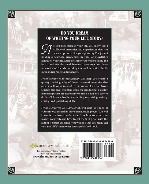 Produktbild: From Memories to Manuscript