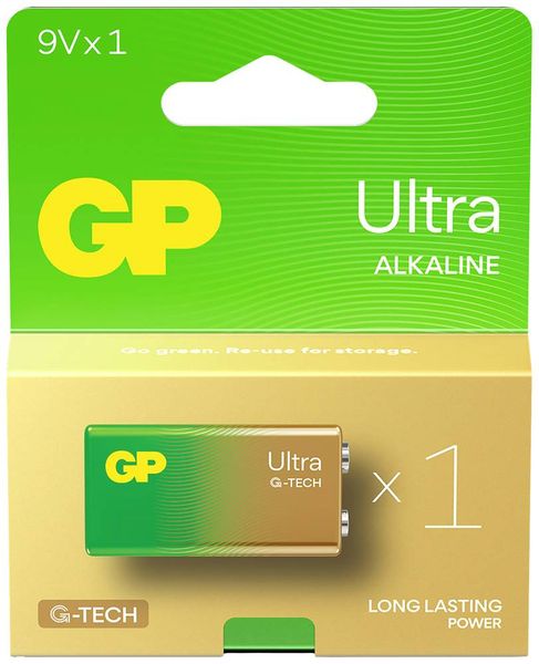 Produktbild: GP Ultra 9V Block-Batterie Alkali-Mangan 9V 1St.