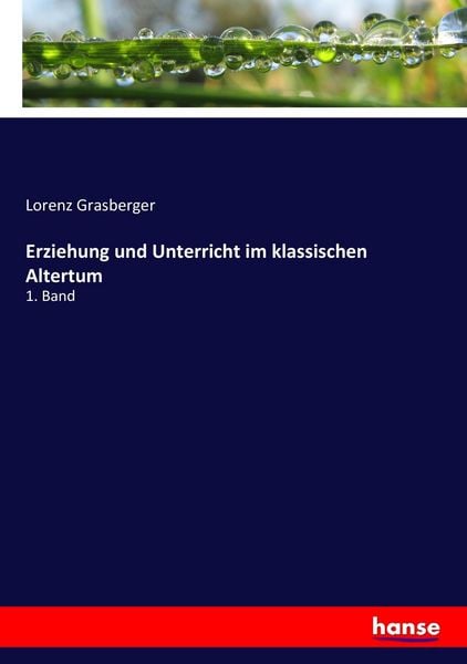 Produktbild: Erziehung und Unterricht im klassischen Altertum