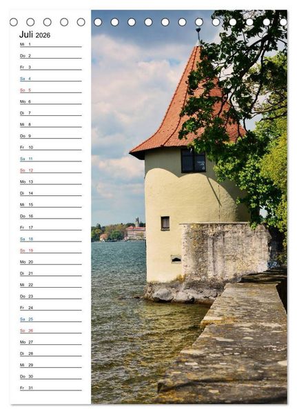 Produktbild: Lindau - Inselstadt am Bodensee (Tischkalender 2026 DIN A5 hoch), CALVENDO Monatskalender