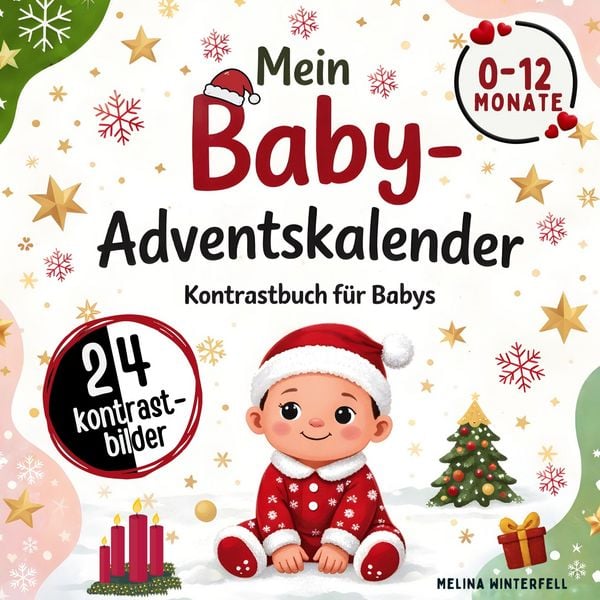 Produktbild: Mein Baby-Adventskalender - Kontrastbuch f&uuml;r Babys von 0-12 Monaten