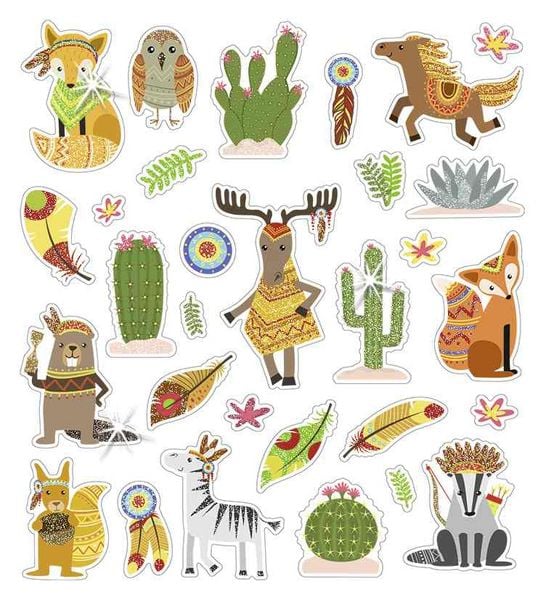 Produktbild: URSUS Dekorationsartikel Glitzer-Sticker Fun 04