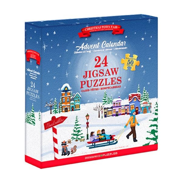 Puzzle Adventskalender - Christmas Town Fair