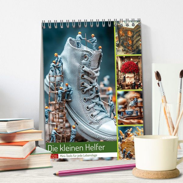 Produktbild: Die kleinen Helfer (Tischkalender 2026 DIN A5 hoch), CALVENDO Monatskalender