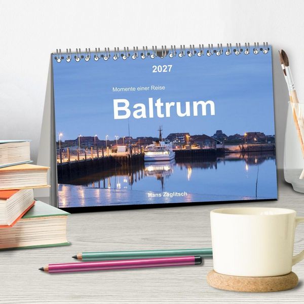 Produktbild: Baltrum - Momente einer Reise (Tischkalender 2027 DIN A5 quer), CALVENDO Monatskalender