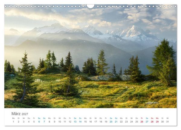 Produktbild: Alpen im Licht (Wandkalender 2027 DIN A3 quer), CALVENDO Monatskalender