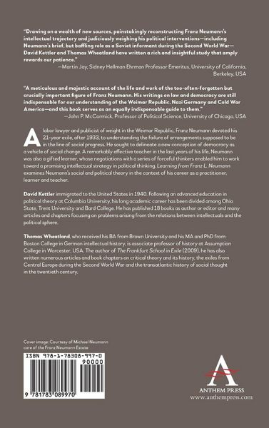 Produktbild: Learning from Franz L. Neumann