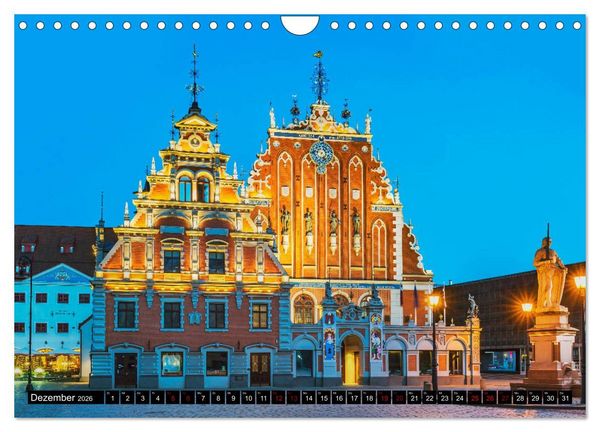 Produktbild: Ein Wochenende in Riga (Wandkalender 2026 DIN A4 quer), CALVENDO Monatskalender