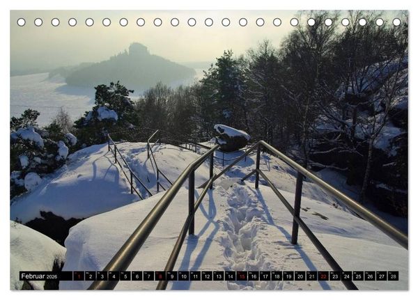 Produktbild: Elbsandsteingebirge (Tischkalender 2026 DIN A5 quer), CALVENDO Monatskalender