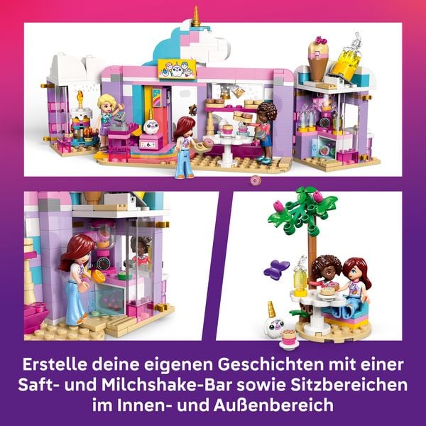 Produktbild: LEGO Friends 42684 Einhorn-Traumcaf&eacute;, Spielzeug mit 3 Mini Puppen