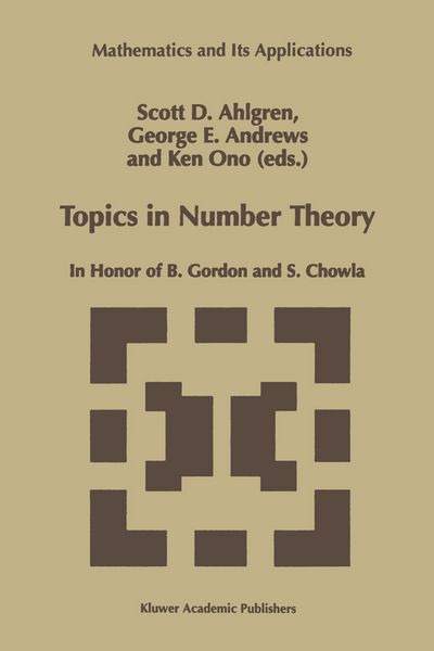 Produktbild: Topics in Number Theory