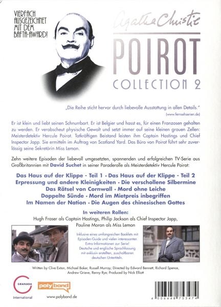 Produktbild: Agatha Christie - Poirot Collection 2 [3 DVDs]
