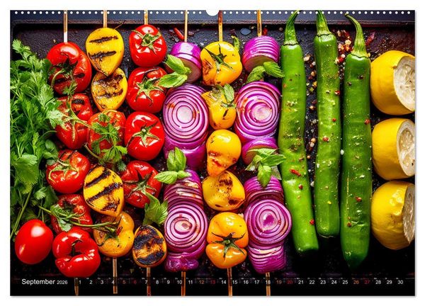 Produktbild: BBQ Feuerzauber - Grillkalender (hochwertiger Premium Wandkalender 2026 DIN A2 quer), Kunstdruck in Hochglanz