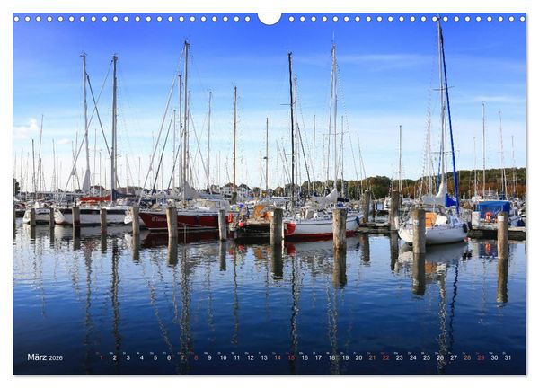 Produktbild: YACHTH&Auml;FEN AN DER OSTSEE (Wandkalender 2026 DIN A3 quer), CALVENDO Monatskalender
