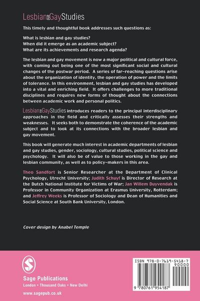 Produktbild: Lesbian and Gay Studies
