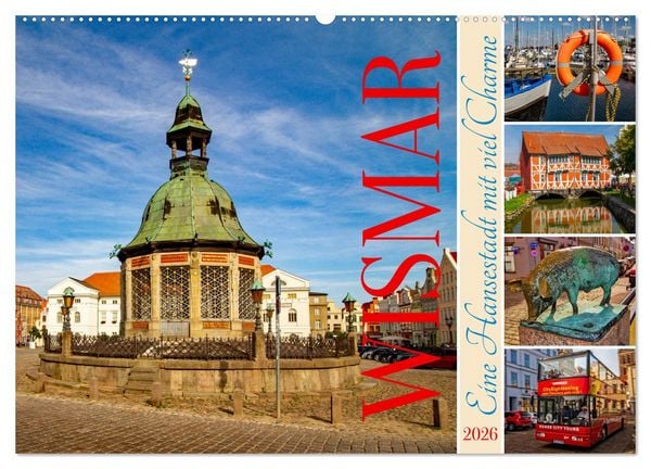 Produktbild: Wismar &ndash; Eine Hansestadt mit Charme (Wandkalender 2026 DIN A2 quer), CALVENDO Monatskalender