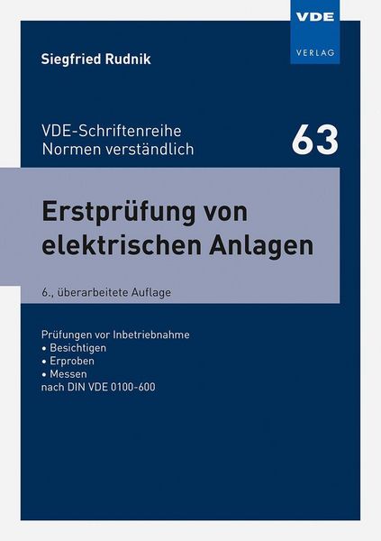 Produktbild: Erstpr&uuml;fung von elektrischen Anlagen