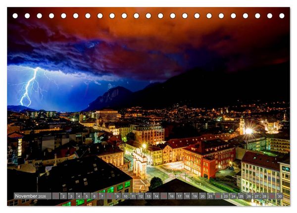 Produktbild: Blitz & Donner (Tischkalender 2026 DIN A5 quer), CALVENDO Monatskalender