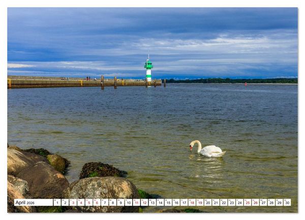 Produktbild: Travem&uuml;nde &ndash; Wo das Meer atmet (Wandkalender 2026 DIN A2 quer), CALVENDO Monatskalender