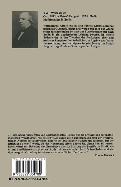 Produktbild: Ausgew&auml;hlte Kapitel aus der Funktionenlehre