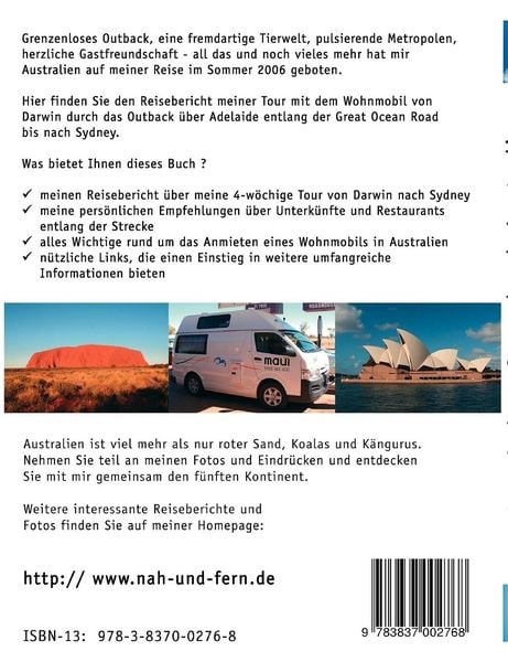 Produktbild: Quer durch Australien - mit dem Wohnmobil von Darwin nach Sydney