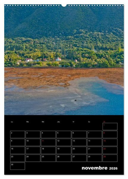 Produktbild: Paysages cal&eacute;doniens (Calendrier mural 2026 DIN A2 horizontal) calendrier de bureau