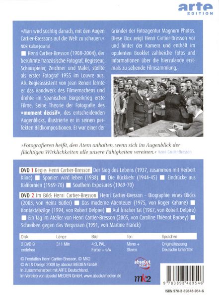 Produktbild: Henri Cartier-Bresson [2 DVDs]