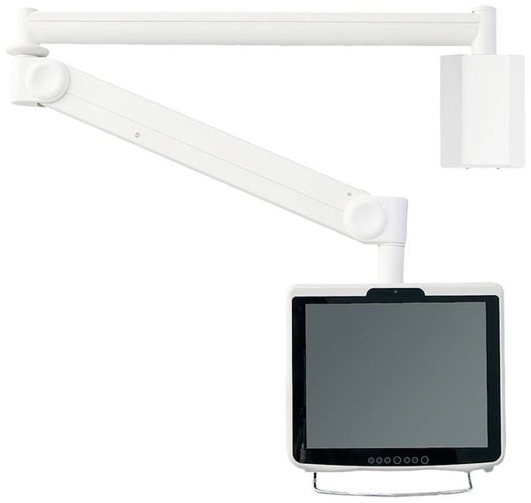Produktbild: Neomounts FPMA-HAW100 Medical Monitor-Wandhalterung 1 Display(s) 25,4 cm (10") - 61 cm (24") Wei&szlig; H&ouml;henverstellbar, Neigbar, Schwenkbar, Ausziehbar