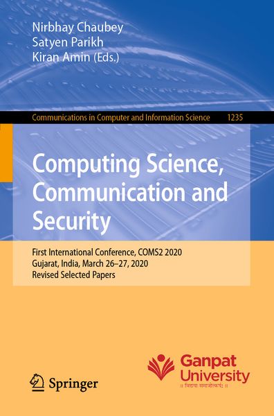 Produktbild: Computing Science, Communication and Security