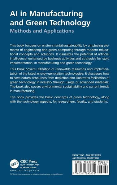 Produktbild: AI in Manufacturing and Green Technology