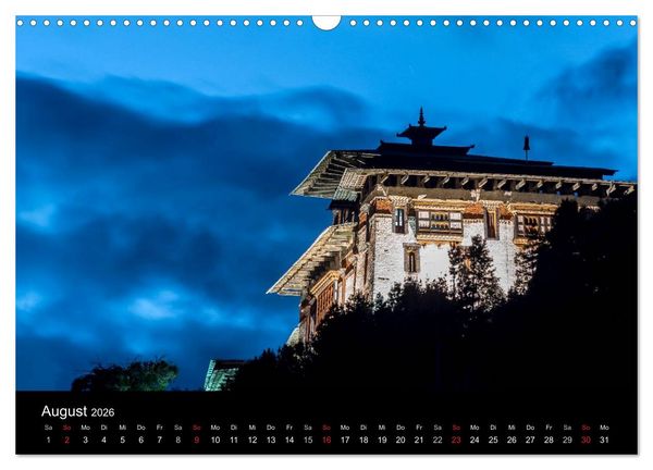 Produktbild: Bhutan - Reise durch das Land des Donnerdrachens (Wandkalender 2026 DIN A3 quer), CALVENDO Monatskalender
