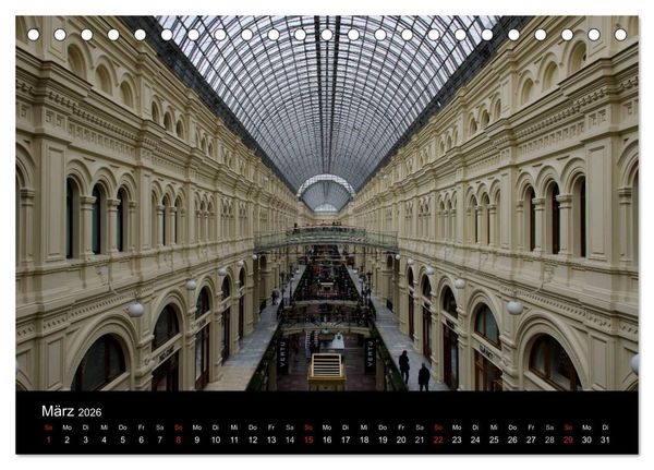 Produktbild: Moskau - Moscow (Tischkalender 2026 DIN A5 quer), CALVENDO Monatskalender