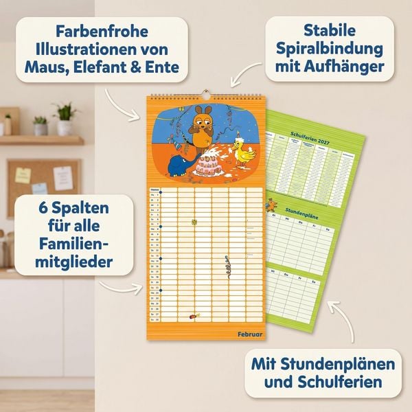 Produktbild: Die Maus Megaplaner 2027