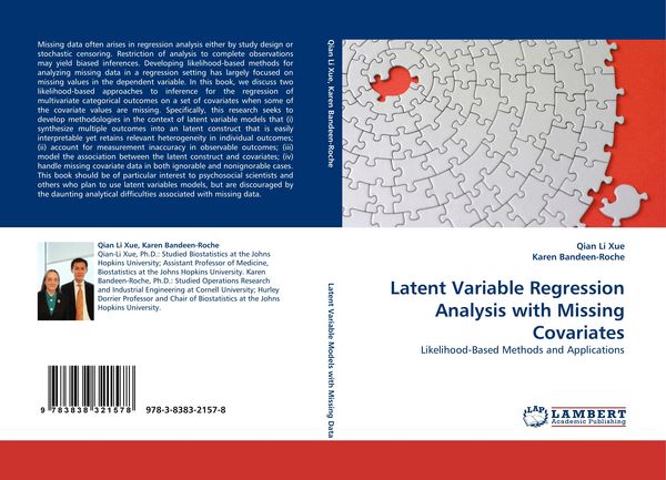 Produktbild: Latent Variable Regression Analysis with Missing Covariates