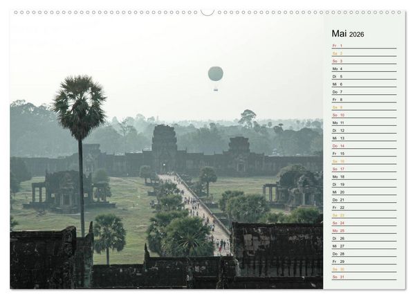 Produktbild: Asien - Thailand und Kambodscha (hochwertiger Premium Wandkalender 2026 DIN A2 quer), Kunstdruck in Hochglanz