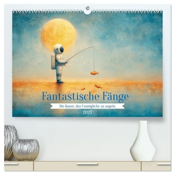 Produktbild: Fantastische F&auml;nge Die Kunst, das Unm&ouml;gliche zu angeln (hochwertiger Premium Wandkalender 2027 DIN A2 quer), Kunstdruck in Hochglanz